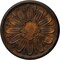 Ekena Millwork Fairfax Ceiling Medallion, Hand-Painted Rust, 29 7/8"OD x 1 3/8"P CM29FARUS - alternate 1